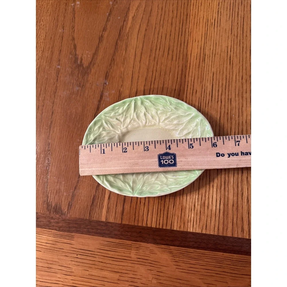 Shorter & Son Staffordshire‎ England Hand Painted Oblong Dish Cabbage Leaf